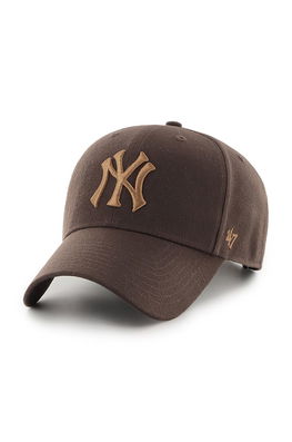 47brand Sapca New York Yankees Culoarea Maro, Cu Imprimeu 47 Brand