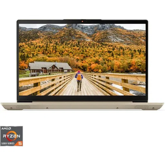 Laptop Lenovo 15.6'' IdeaPad 1 15ALC7, FHD IPS, Procesor AMD Ryzen™ 5 5500U (8M Cache, up to 4.0 GHz), 16GB DDR4, 512GB SSD, Radeon, No OS, Sand