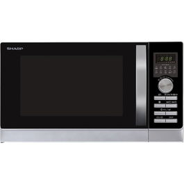 Cuptor cu microunde Sharp R843INW, 25 l, 900 W, Convectie, Digital, Inox
