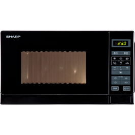 Cuptor cu microunde Sharp R242BKW, 20 l, 800 W, Digital, Negru