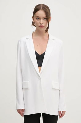 Joseph Ribkoff Sacou Culoarea Bej, Un Singur Rand De Nasturi, Neted, 231064 Alb
