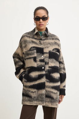 IRO Jachetă De Cămașă Din Lână De Tranzitie, Oversize, WP100ORIANA Multicolor