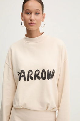Barrow Rochie Din Bumbac Culoarea Bej, Mini, Oversize, F4BWWODR106