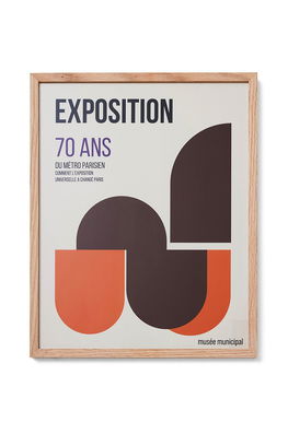 Hkliving Decoratiune De Perete Parisian Metro Multicolor