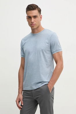 Hackett London Tricou Din Bumbac Barbati, Melanj, HM500838 Albastru
