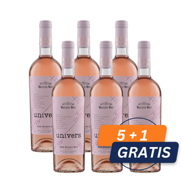 Pachet Vin Rose de Mileștii Mici Univers vin sec rose 0.75 L, 5+1 Gratis