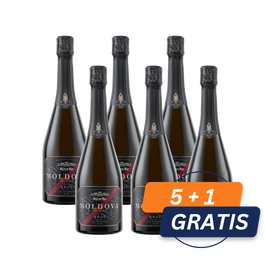 Pachet Vin Mileștii Mici Moldova de Lux vin spumant alb brut 0.75 L, 5+1 Gratis