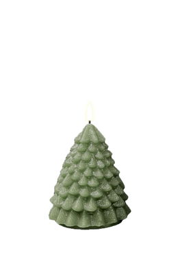 Deluxe Homeart Lumânare Led 11 Cm Verde