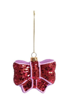 &k Amsterdam Globuri De Pom Ornament Ribbon Red Multicolor