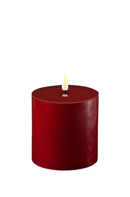 Deluxe Homeart Lumânare Led 10 X 10 Cm Burgundia