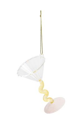 &k Amsterdam Glob De Crăciun Ornament Coupe Curve Multicolor