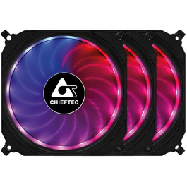 Ventilator / radiator Chieftec Tornado RGB Three Fan Kit