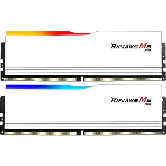 Memorie G.Skill Ripjaws M5 White RGB 32GB DDR5 6000MHz CL36 Dual Channel Kit