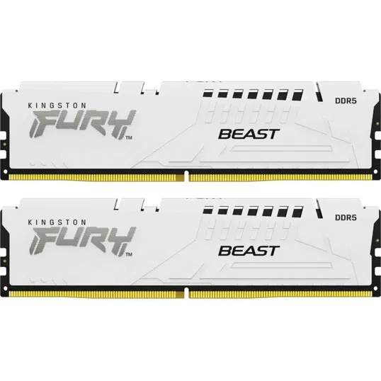 Memorie Kingston FURY Beast White 64GB DDR5 6000MHz CL30 Dual Channel Kit
