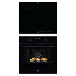 Pachet incorporabil Electrolux - Cuptor electric EOD6P77WZ SteamBake-gatire cu abur, Wi-Fi, 72 l + Plita inductie EIT61443B, 60 cm, conectivitate hota