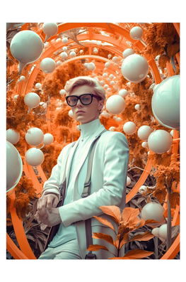 HARTMAN Grafică Pe Sticlă Acrilică A.i Art Fashion Of Tommorrow, 30 X 40 Cm Multicolor