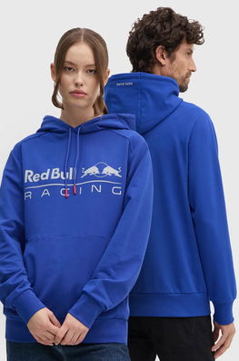 Red Bull Racing X Pepe Jeans Bluza Red Bull Racing X Pepe Jeans Cu Glugă, Cu Imprimeu, RU580003 Albastru