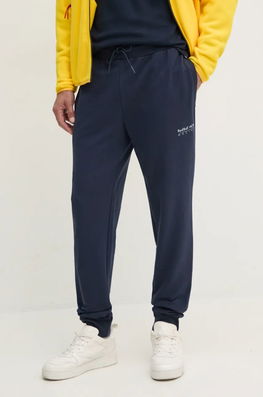 Red Bull Racing X Pepe Jeans Pantaloni De Trening Red Bull Racing X Pepe Jeans Culoarea Albastru Marin, Cu Imprimeu, RM210002 Bleumarin