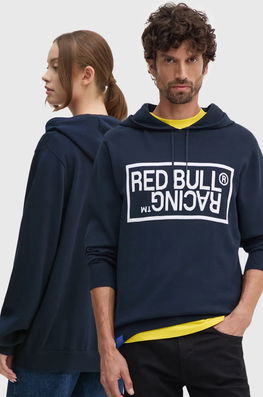 Red Bull Racing X Pepe Jeans Pulover De Bumbac Red Bull Racing X Pepe Jeans Culoarea Albastru Marin, Light, RU700003 Bleumarin