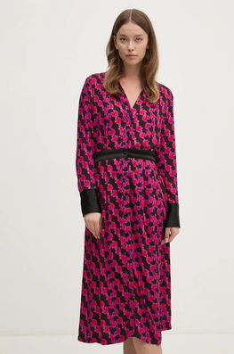 La Petite Française Rochie PFREDOUTABLE Culoarea Roz, Midi, Evazati, PFREDOUTABLE