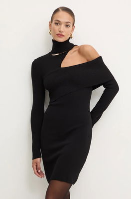 Simona Corsellini Rochie Culoarea Negru, Mini, Mulata, A24CPABE05