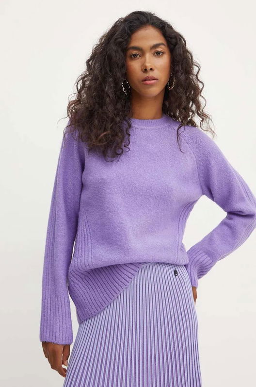 Silvian Heach Pulover YULIMAR Femei, Culoarea Violet, GPA24171MA