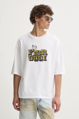 Fiorucci Tricou Din Bumbac Barbati, Culoarea Alb, Cu Imprimeu, M01FMTSH101CJ01WH01