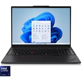 Laptop Lenovo 16'' ThinkPad T16 Gen 3, WUXGA IPS, Procesor Intel® Core™ Ultra 7 155U (12M Cache, up to 4.80 GHz), 16GB DDR5, 512GB SSD, Intel Graphics, Win 11 Pro, Black
