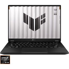 Laptop Gaming ASUS TUF FA401WV cu procesor AMD Ryzen™ AI 9 HX 370 pana la 5.10 GHz, 14, 2.5K, IPS, 165Hz, 32GB LPDDR5X, 1TB SSD, NVIDIA® GeForce RTX™ 4060 8GB GDDR6 TGP 100W, No OS, Jaeger Gray