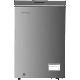 Lada frigorifica Heinner HCF-HM100CSE++, 98 l, Clasa E, Convertibila Frigider/Congelator, Control electronic, Argintiu