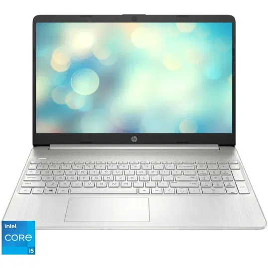 Laptop HP 15.6'' 15s-fq5026nq, FHD, Procesor Intel® Core™ i5-1235U (12M Cache, up to 4.40 GHz, with IPU), 16GB DDR4, 512GB SSD, Intel Iris Xe, Free DOS, Silver