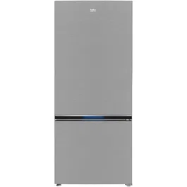 Combina frigorifica Beko B3RCNE594HXB, 551 l, No Frost, HarvestFresh, AeroFlow, Clasa E, Kitchen Fit, Compartiment 0°C, H 187 cm, Metal Look
