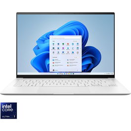 Ultrabook ASUS 14'' Zenbook S 14 OLED UX5406SA, 3K 120Hz, Procesor Intel® Core™ Ultra 7 258V (12M Cache, up to 4.80 GHz), 32GB LPDDR5X, 1TB SSD, Intel Arc 140V, Win 11 Pro, Scandinavian White