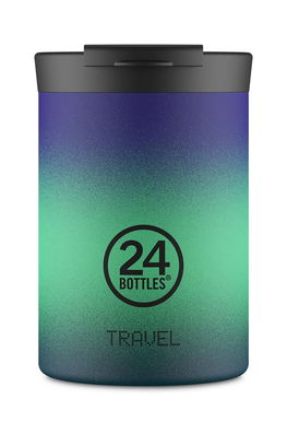 24bottles Cana Termica Travel Tumbler 350ml Borealis Culoarea Verde, Travel.Tumb.350.Boreal