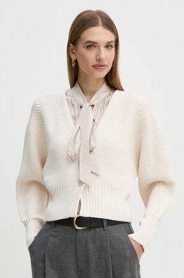 OUI Cardigan Femei, Culoarea Alb, 86691