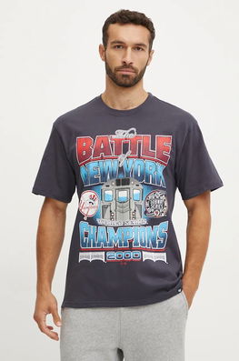 47 Brand Tricou Din Bumbac MLB New York Yankees Culoarea Albastru Marin, Cu Imprimeu, BU017TMYIHQ632878VN Bleumarin