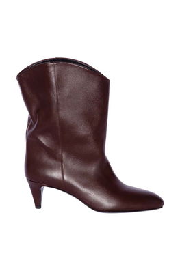 By Far Cizme De Piele Osage Femei, Culoarea Maro, Cu Toc Cui, MWFBO067CL013BR023PL