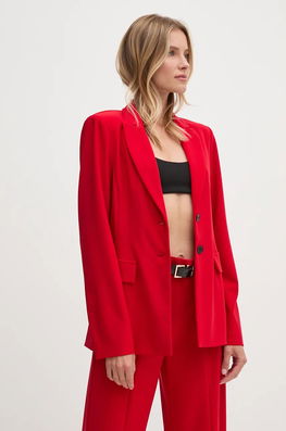 Joseph Ribkoff Sacou Culoarea Rosu, Un Singur Rand De Nasturi, Neted, 244095