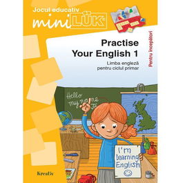 Joc educativ LUK, Practise your English 1, exercitii de limba engleza pentru incepatori, varsta 5 an
