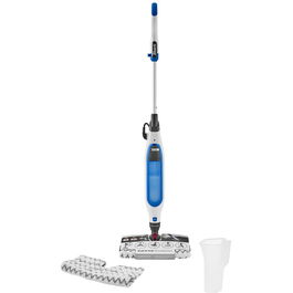 Mop electric cu aburi Shark S6001EU, 1050W, 350ml, 2.7Kg, Tehnologie Klick'n Flip, Steam Blast Mode, Mop cu 2 fete, Alb/ albastru