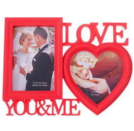 Rama foto colaj rosie LOVE YOU&ME 2 poze