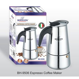 Espressor cafea din inox, Bohmann, 300ml, capacitate maxima: 6 cupe