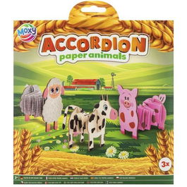 Set Animale acordeon din carton, 3 buc Moxy GR100107 B370930