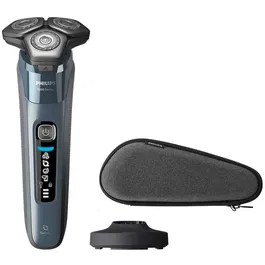 Aparat de ras electric Series 8000 S8692/35, rotativ, barbierit umed/uscat, LED, albastru, 50min autonomie, accesorii incluse