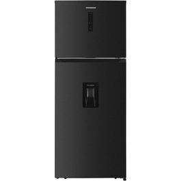 Frigider cu doua usi Heinner HF-HM413NFDXWDE++, 413 l, Full No Frost, Clasa E, Compresor Dual Inverter, Dozator de apa, Display, Blocare acces copii, H 178 cm, Inox antracit