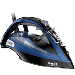 Fier de calcat Tefal Ultimate Pure FV9834E0, 3000 W, 0-55 g/min, jet de abur 240 g/min, functie anticalcar, albastru/negru