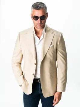 Sacou Barbati Crem De Vara Smart Casual BMan0002