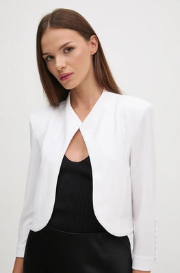 Joseph Ribkoff Sacou Culoarea Alb, Desfacut, Neted, 213707