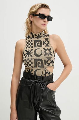 Nanushka Bluză MARAJ Femei, Culoarea Bej, Modelator, NW24PFTP23699