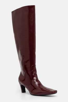 Bianco Cizme BIACLARA Femei, Culoarea Bordo, Cu Toc Drept, 11301427 Burgundia